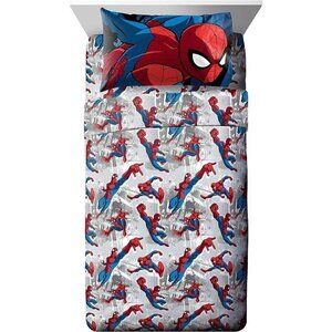 Jay Franco Marvel Spidey and His Amazing Friends Team Spidey Full Size Sheet Set